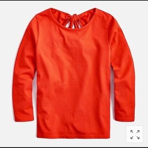 J. Crew Tie Back shirt in Mariner Cloth